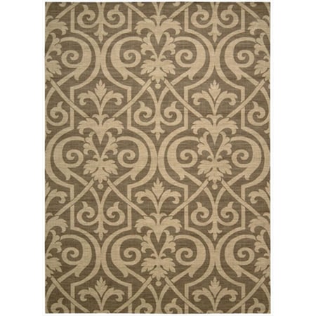 Nourison Riviera Area Rug Collection Mocha 3 Ft 6 In. X 5 Ft 6 In. Rectangle 99446419521